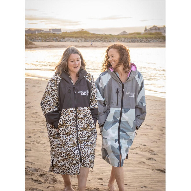 White Water Surf Poncho Jas Hardshell Artic Camo Pink