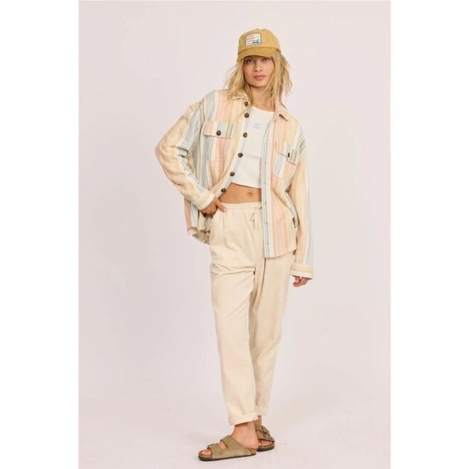 Sisstrevolution Damen Matty Shacket Sea Salt