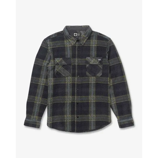 Salty Crew Heren Swellter Polar Flannel Shirt Phantom