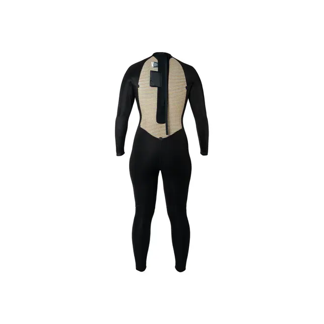 Xcel Axis 4/3 Women's Back Zip Wetsuit Black Palm-Monstera