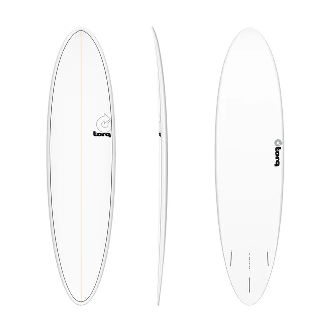 Torq Funboard White Pinline 7'2''