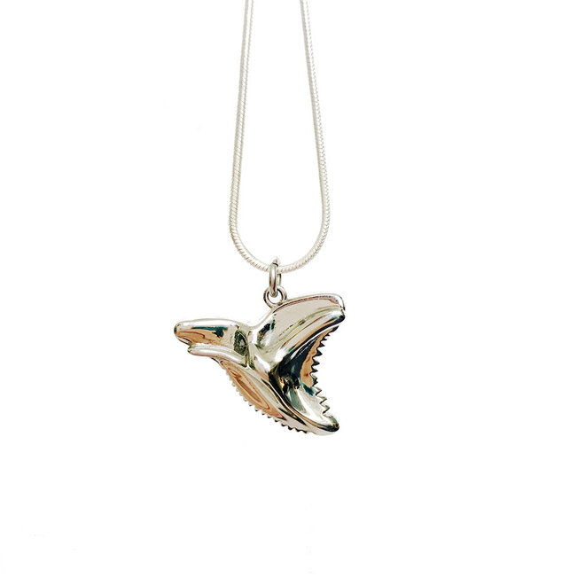 Laguna Treasures Oceaan Necklace Shark Tooth Silver