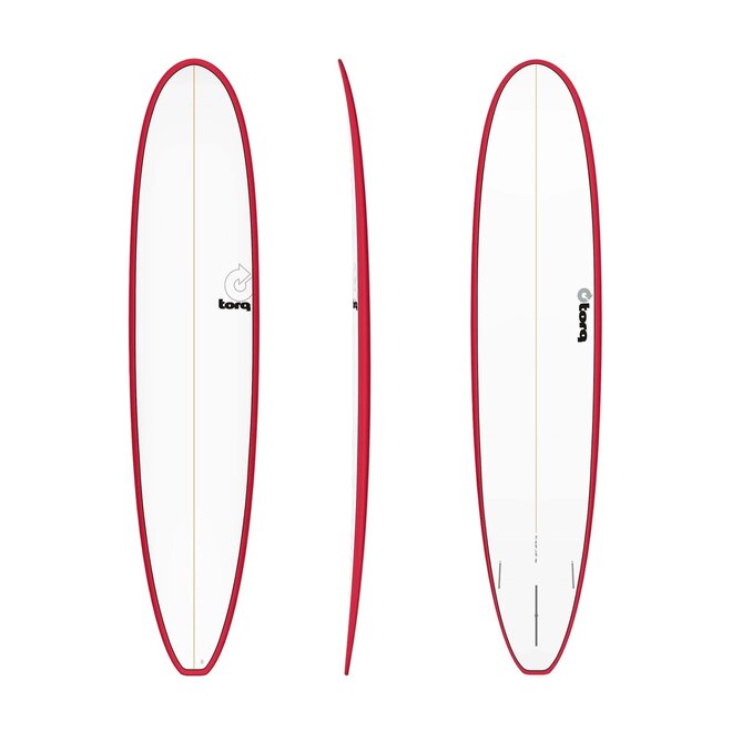 Torq Longboard TET - Futures - 2 + 1 Fin - End of Range 8'0 Red Rail
