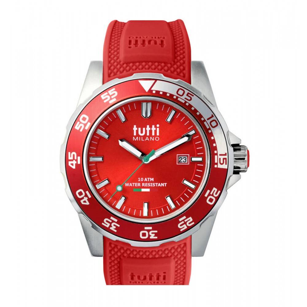 Tutti Milano Corallo Horloge rood TM900 RE