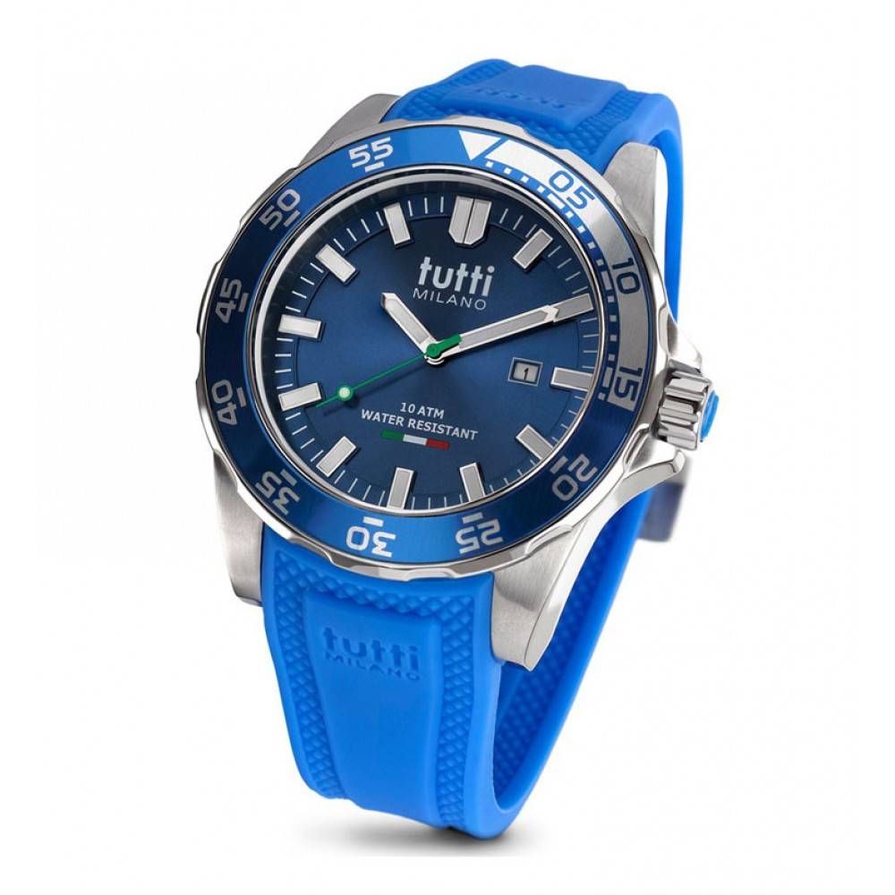 Tutti Milano Corallo XL Horloge blauw TM901 BL