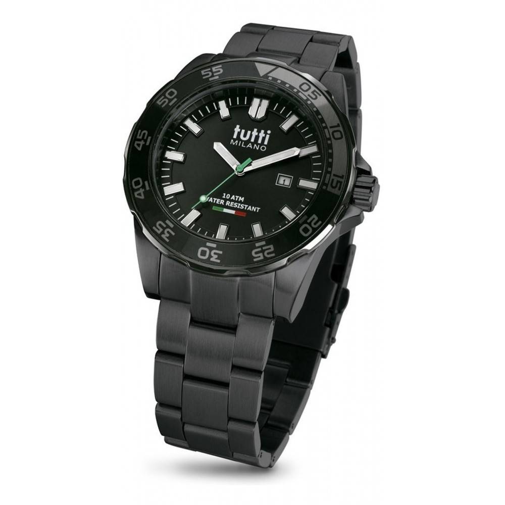 Tutti Milano Corallo XL Steel Horloge TM901 SNOP