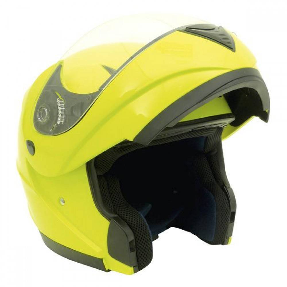 MotorX Flip Up motorhelm fluor glanzend L E9