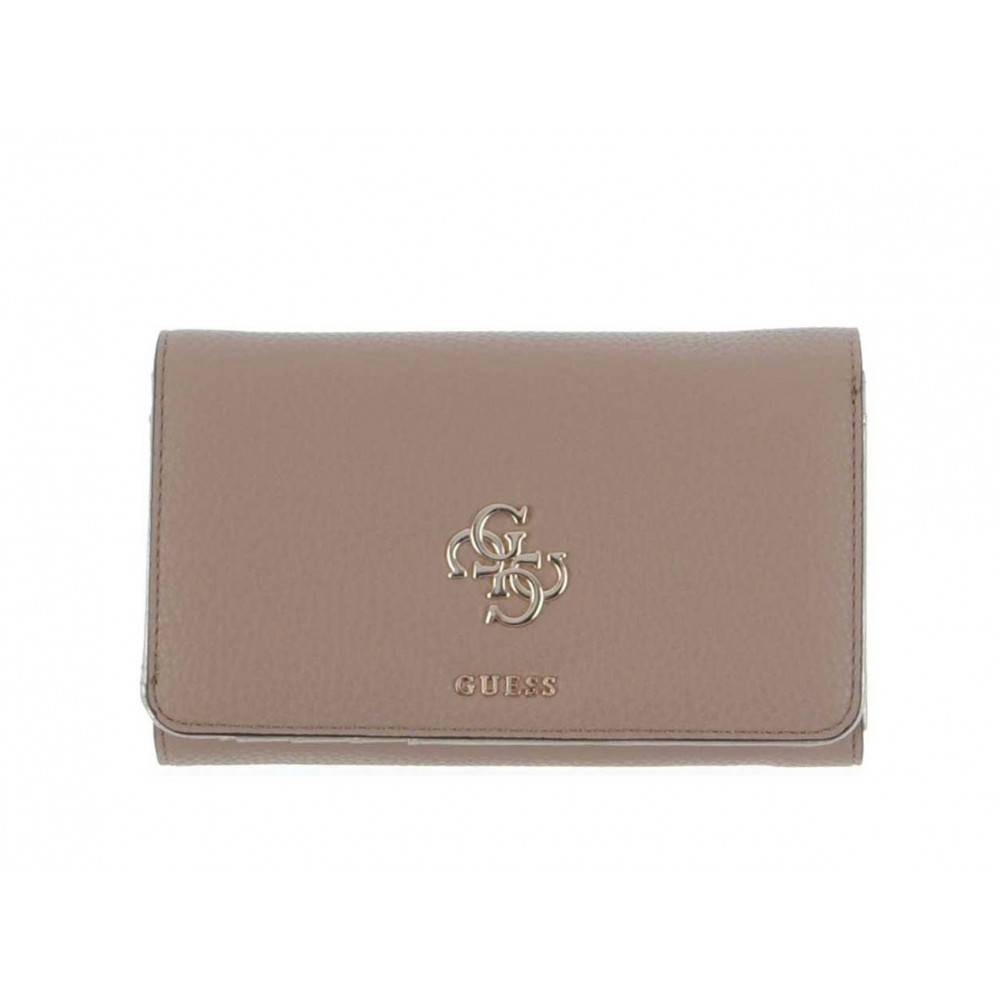 Guess Flora Flap dames portemonnee taupe SWVG6865450/TAU
