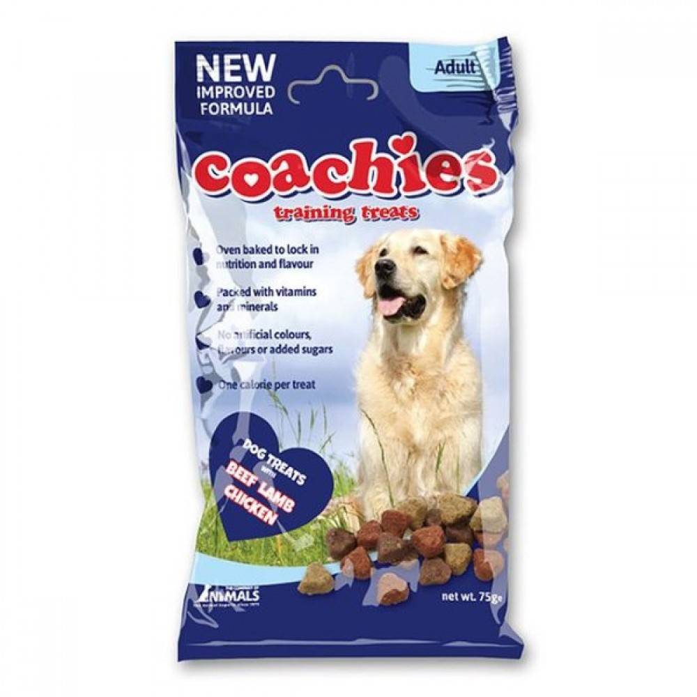 Coachies Coachies adult training treats beef-lam-chicken (75g) TCNB