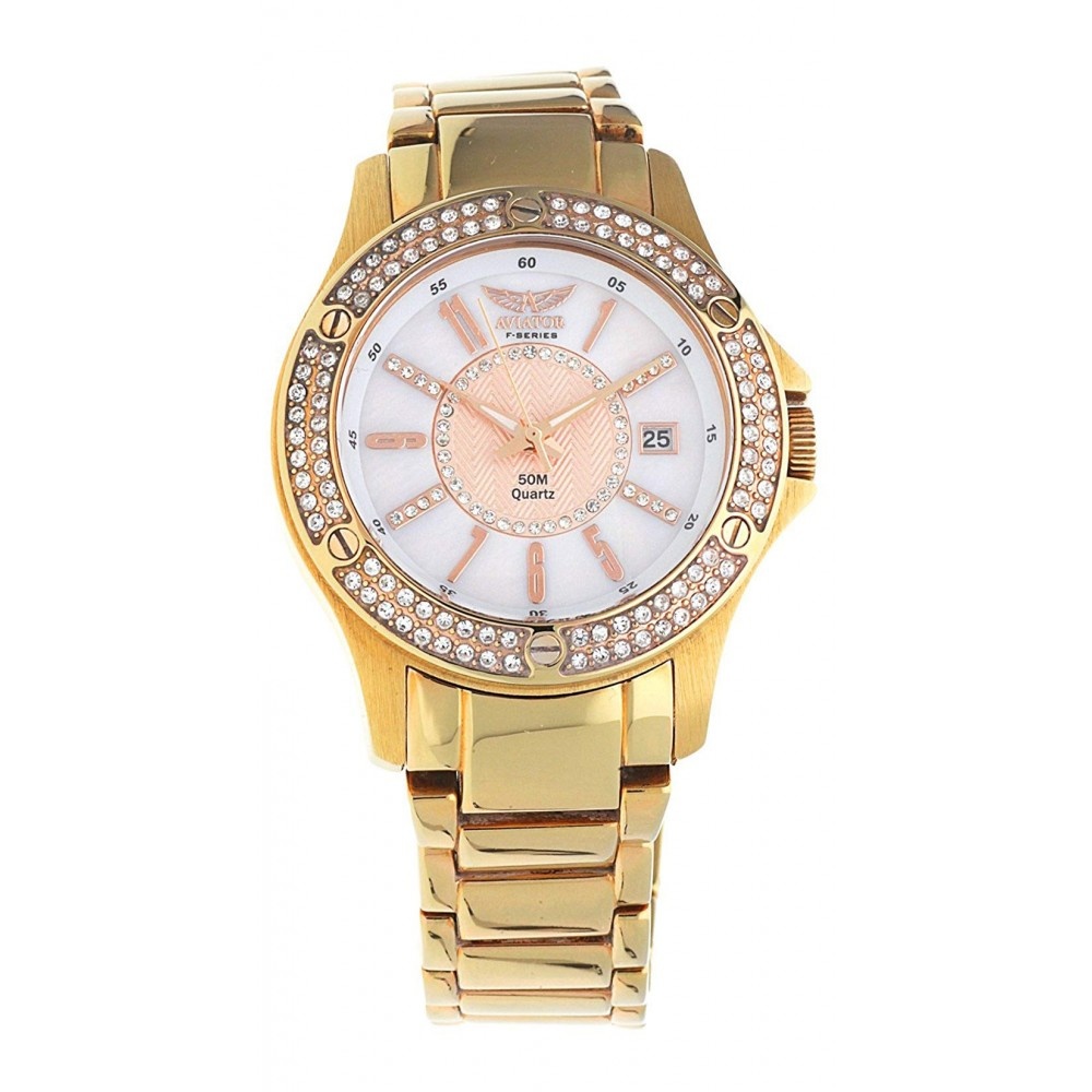 Aviator dameshorloge rosegoudkleurig AVX4536L15