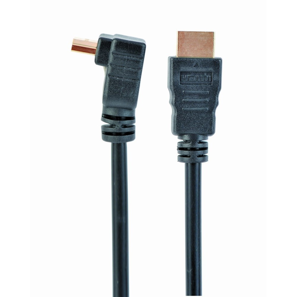 CableXpert high speed hdmi kabel met ethernet, haakse connector, 4.5 meter