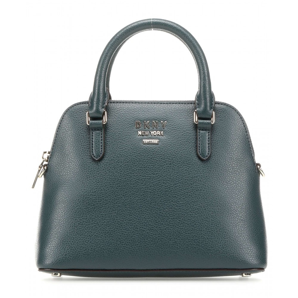 DKNY Whitney Handtas gegreineerd rundleer emerald R93DHE26-TWL