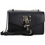 DKNY Elissa Schoudertas gegreineerd rundleer zwart R923HC81 BLACK/GOLD