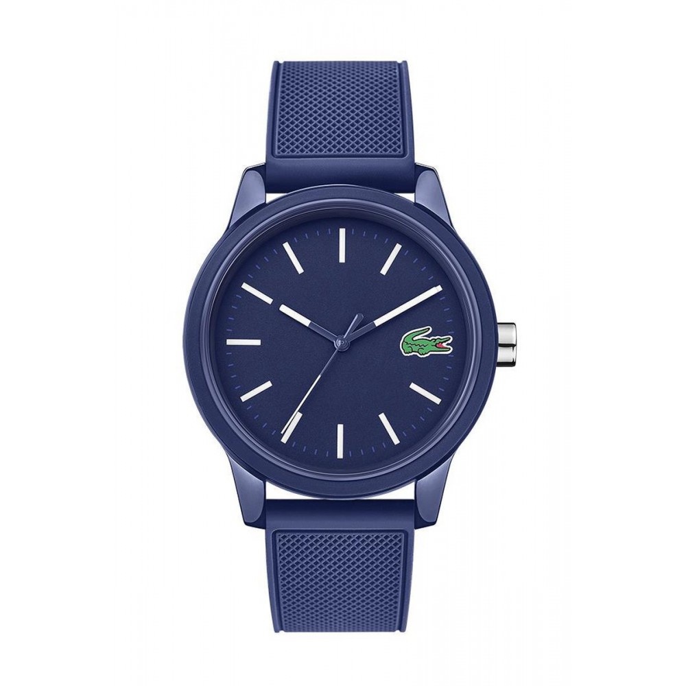 Lacoste heren Polshorloge Siliconen - blauw - 42 mm LC2010987