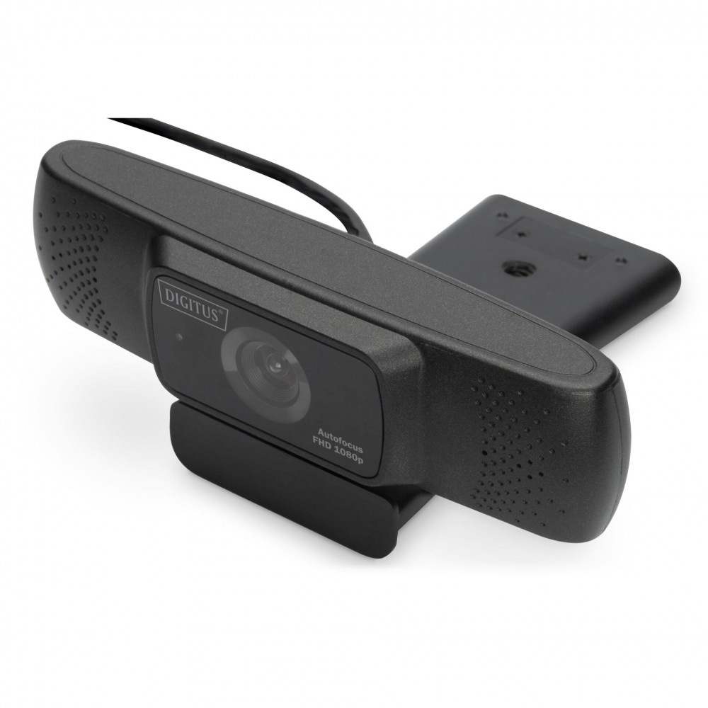 Digitus full hd webcam 1080p met autofocus, groothoek