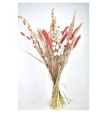 Boeket pinkmix droogbloemen - 50 cm