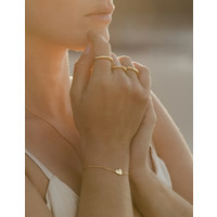 Heart Bracelet 14K Responsible Gold (Personalized)