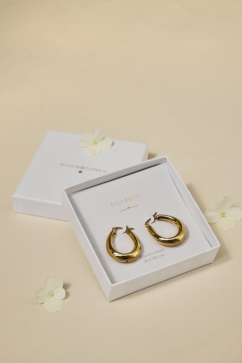 Classic Hoops Gold Plated