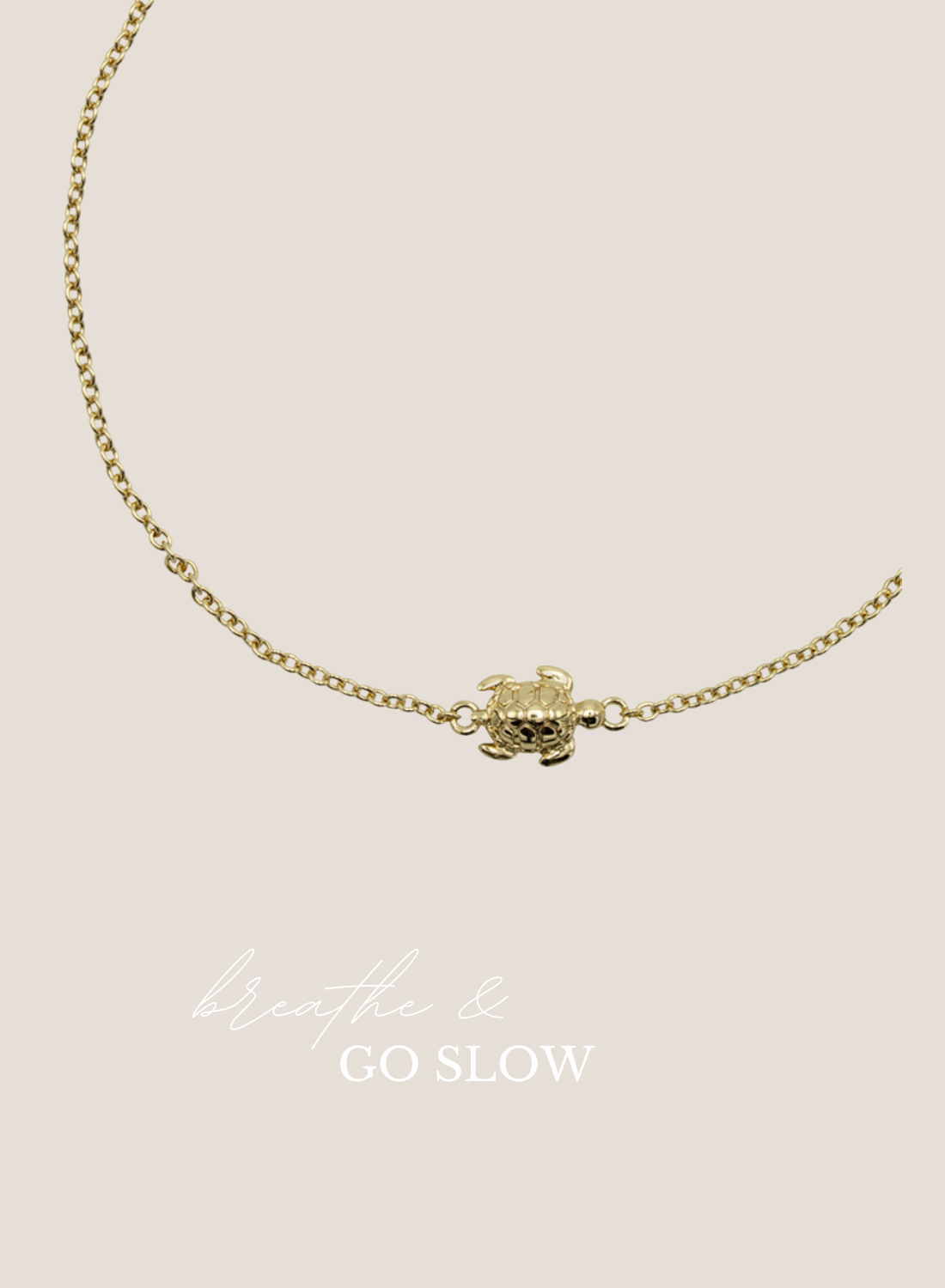 Go Slow Armband Verguld