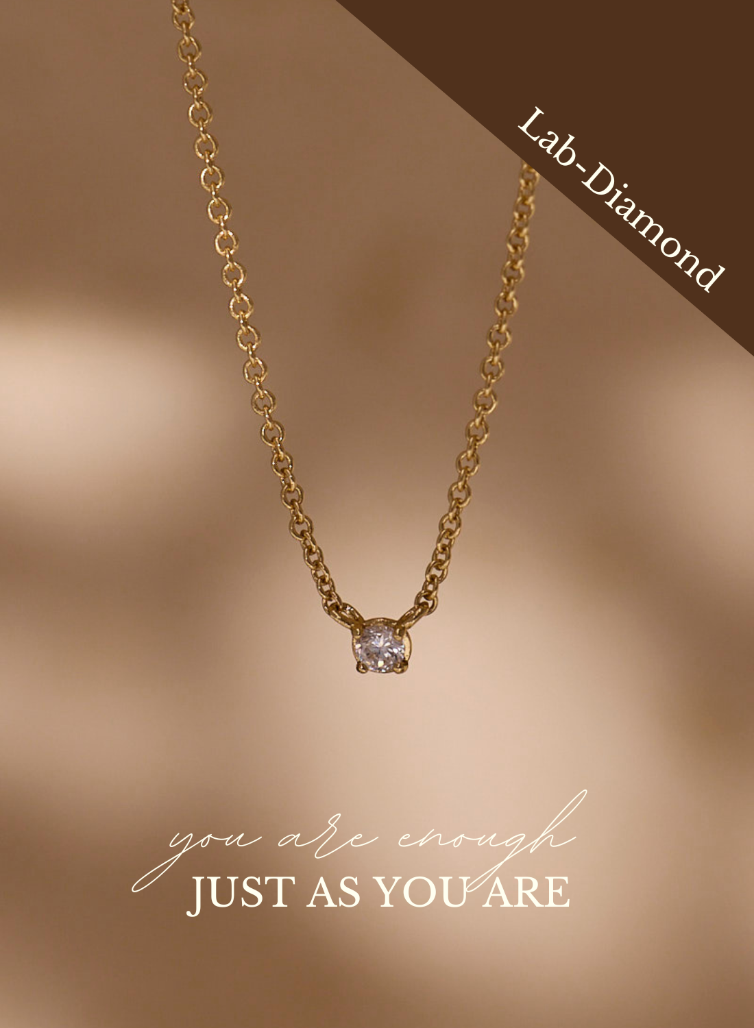 Diamond Ketting Verguld