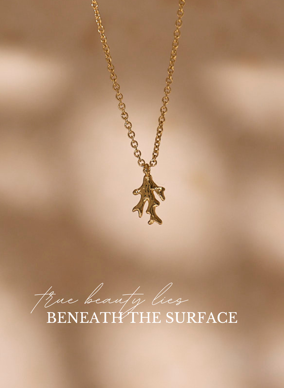 Coral Ketting Verguld