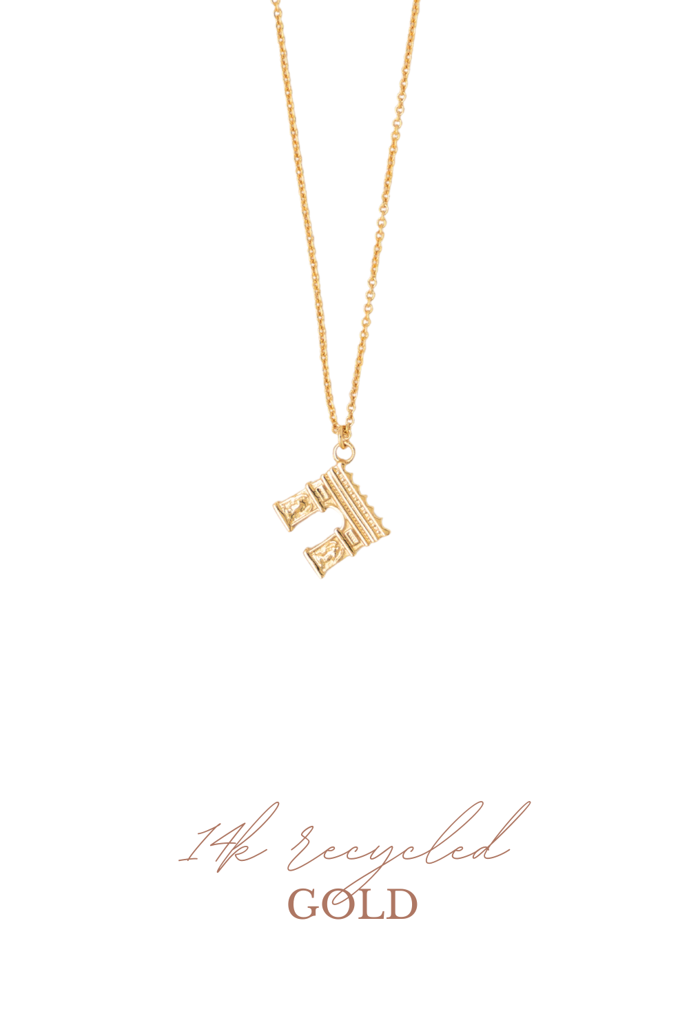 Triomphe Ketting Parijs  - 14k Gerecycled Goud