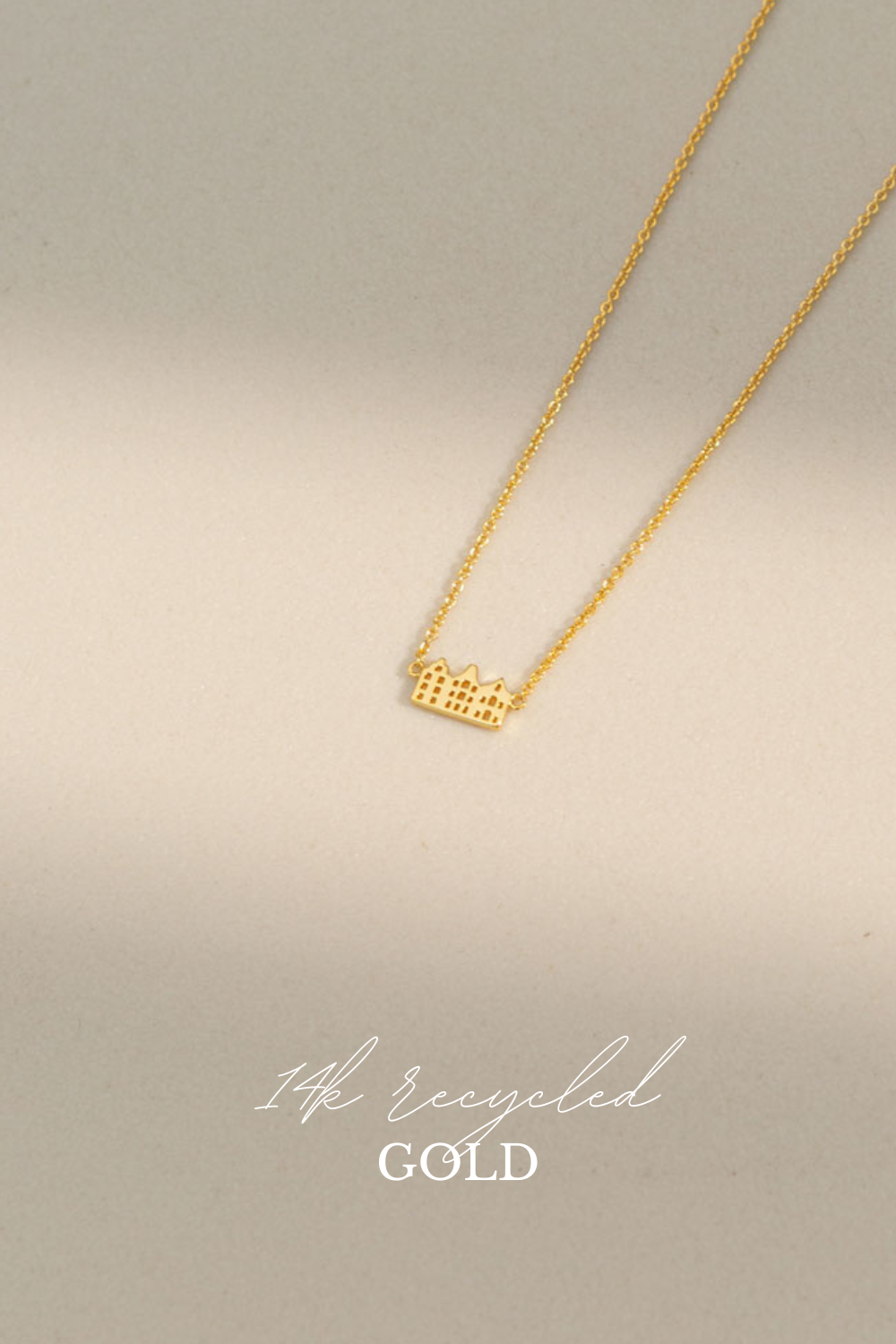 Canal Ketting 14k Gerecycled Goud