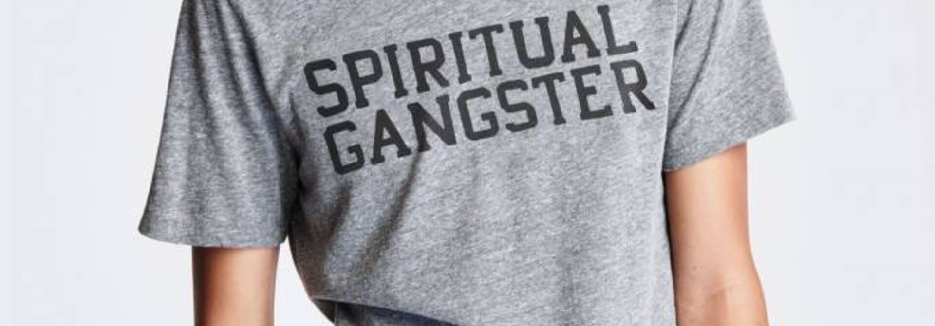 Spiritual Gangster Varsity Tee - Heather Grey