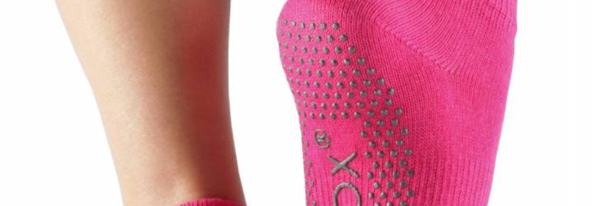 Toesox Ankle Half Toe - Fuchsia