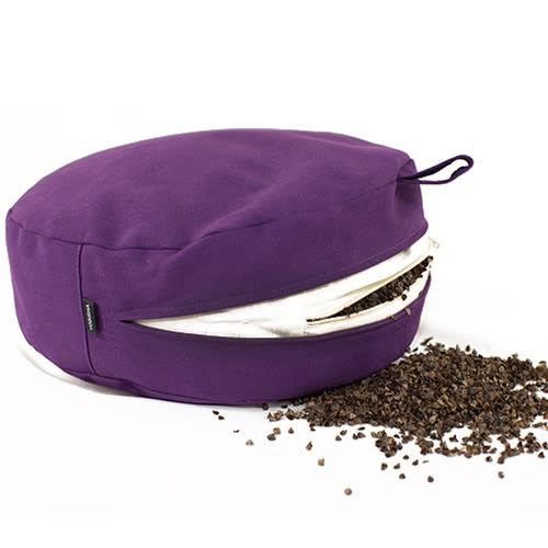 Yogisha Meditation Cushion Deluxe 17cm high - Purple-2