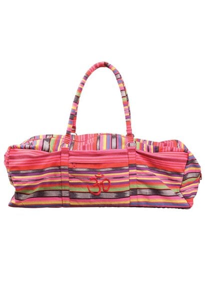 Yoga Kit Bag Deluxe - Pink Stripes