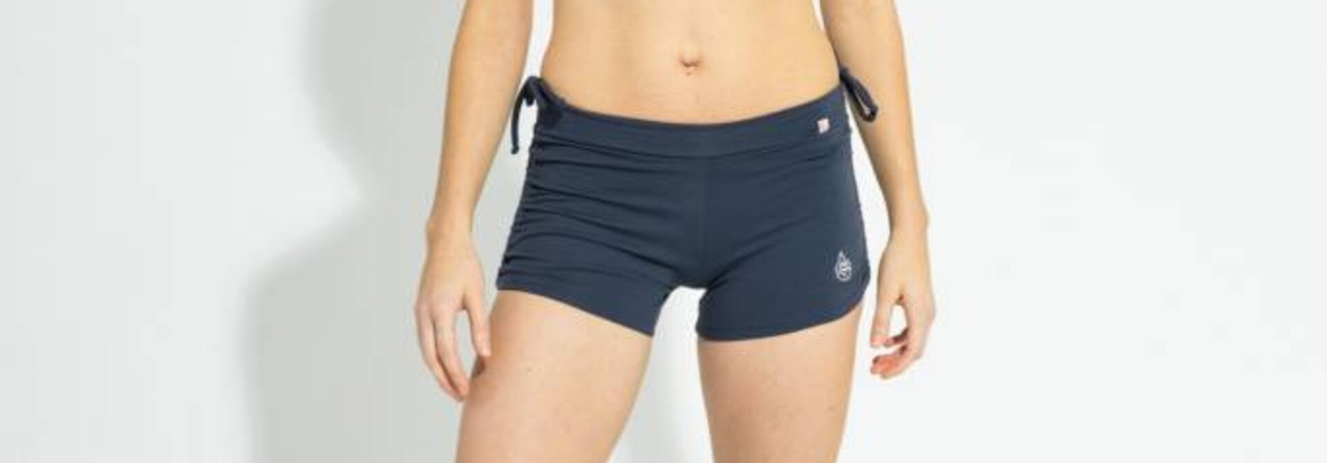 Shakti Activewear Side String Shorts - Navy