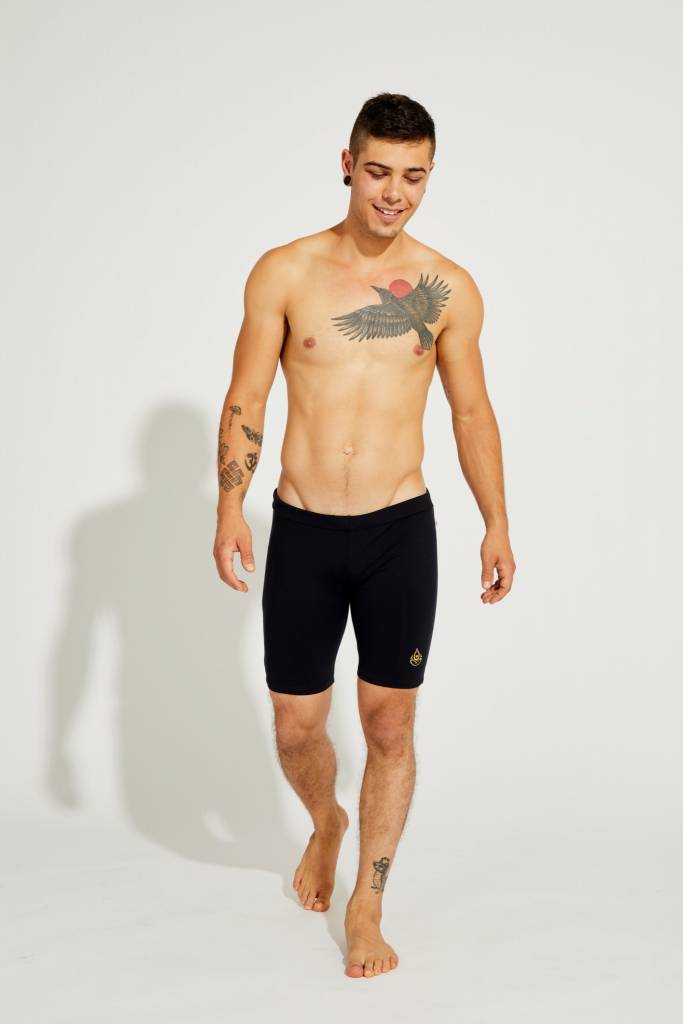 Shakti Activewear Herren Radlershorts - Schwarz-3