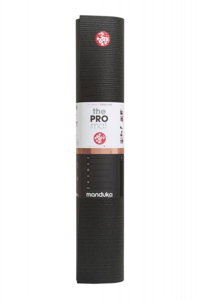 Manduka Pro Yoga Mat 180cm 66cm 6mm - Black-5