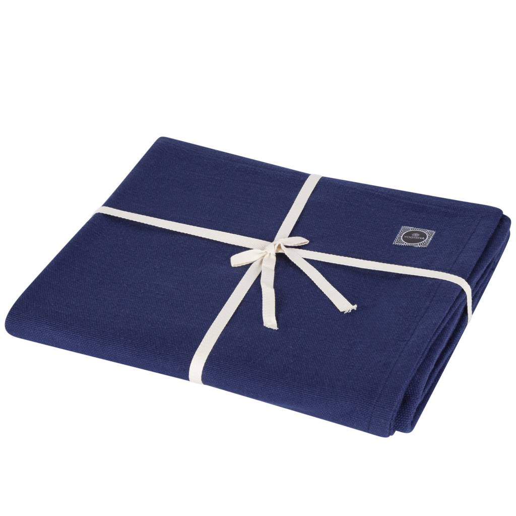 Yoga Blanket Organic Cotton Dark Blue Yogisha Amsterdam