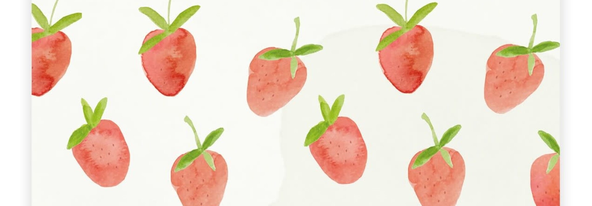 A Beautiful Story Greeting Card - Strawberries Watercolour