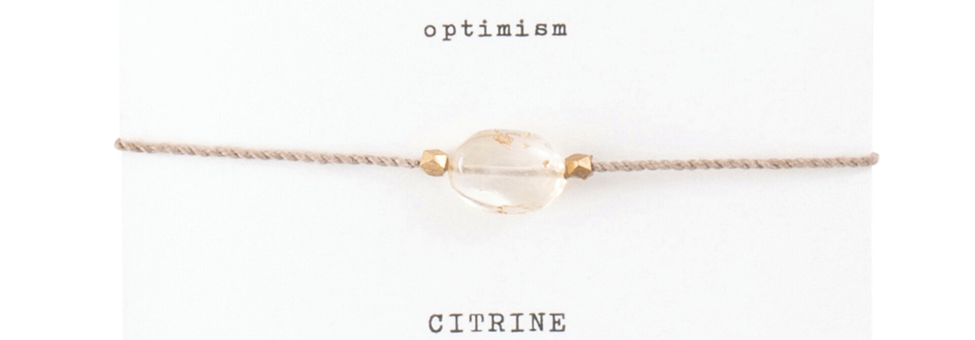 A Beautiful Story Edelsteen Kaart - Citrien Armband