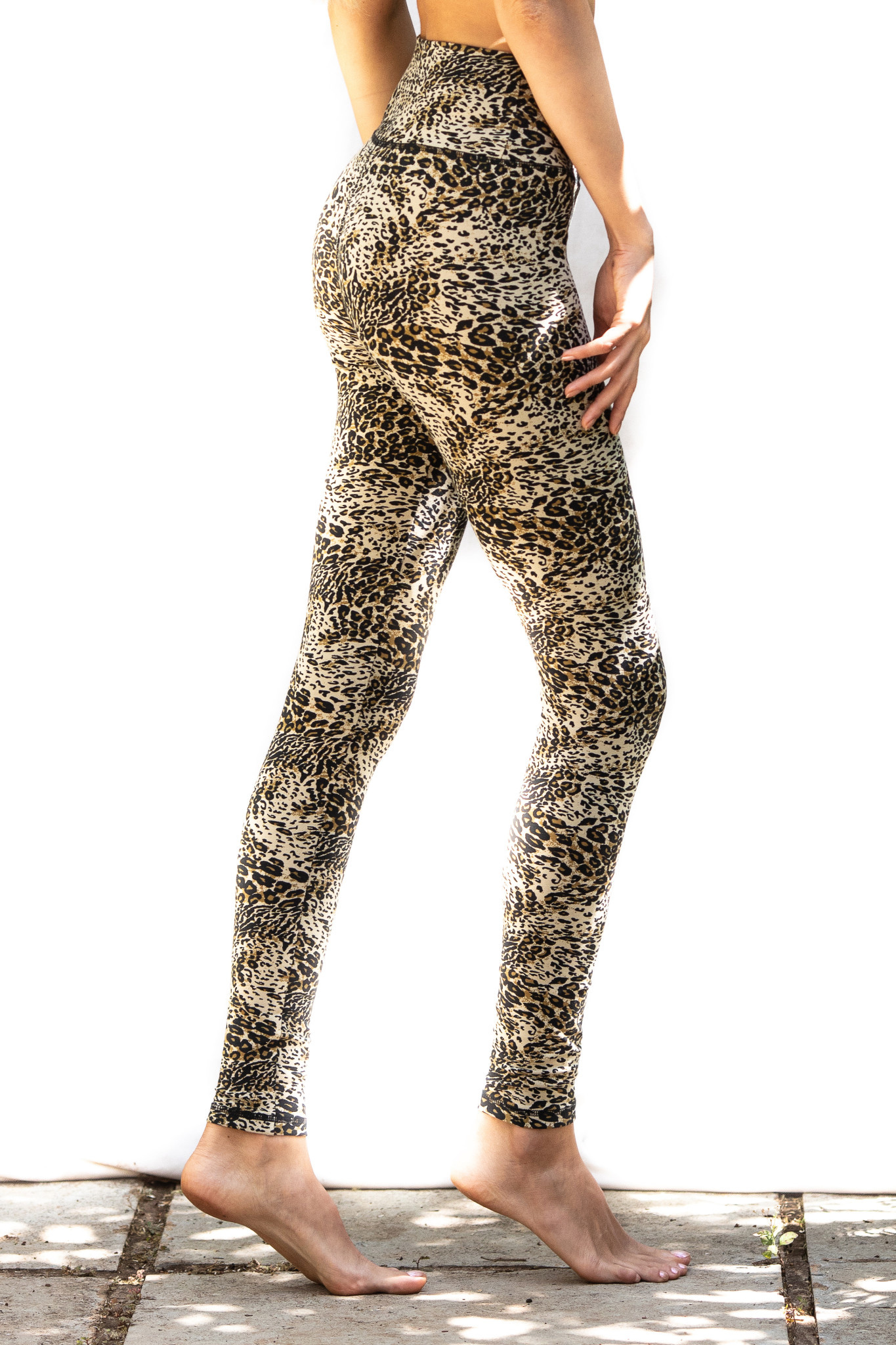 Cream high waisted leggings Outlet