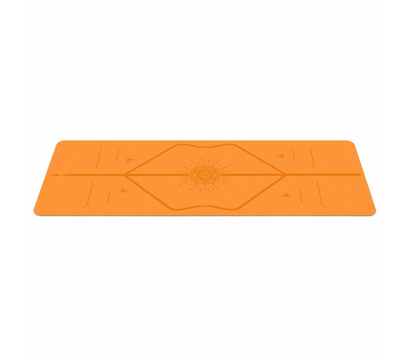 Liforme Happiness Yoga Mat 185cm 68cm 4.2mm - Vibrant Orange
