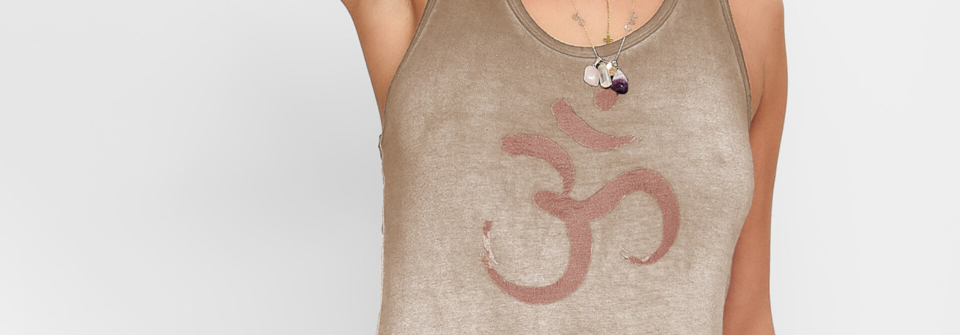 Urban Goddess Om Yoga Tank Top - Off Earth