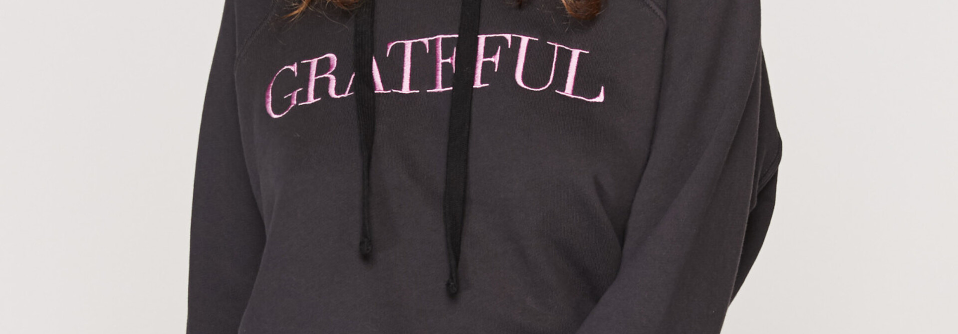 Spiritual Gangster Grateful Classic Raglan Hoodie - Vintage Black