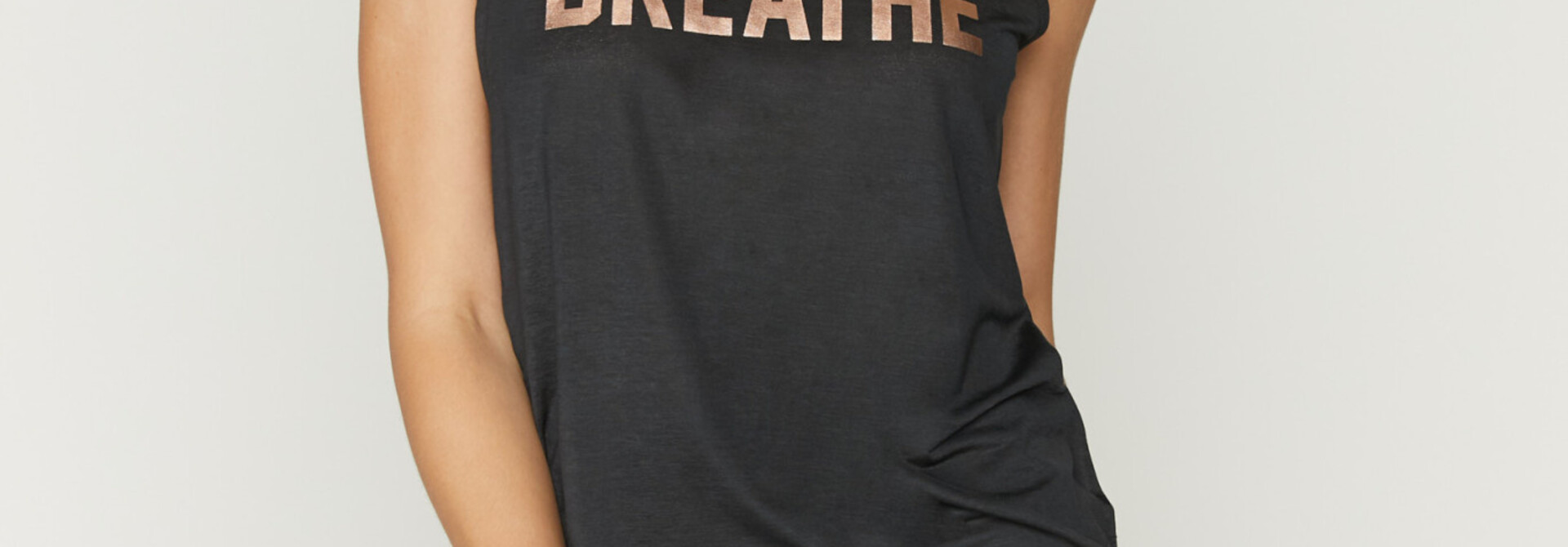 Spiritual Gangster Breathe Active Muscle Tank - Black