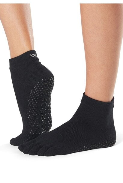 Toesox Ankle Full Toe - Black