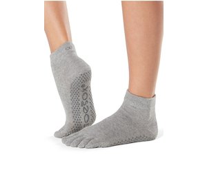 BODYNOVA  ToeSox Low Rise Full Toe Heather Grey