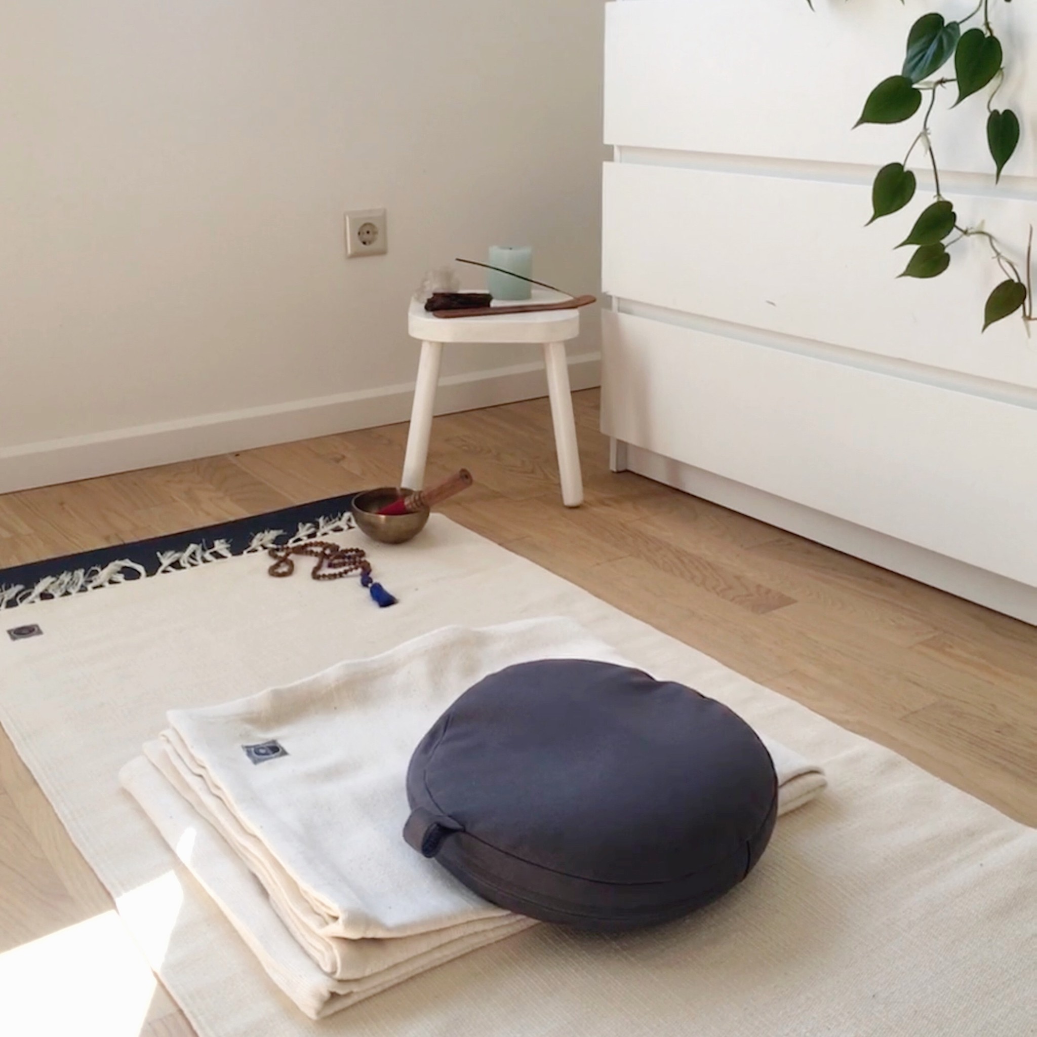 Creating a home yoga space