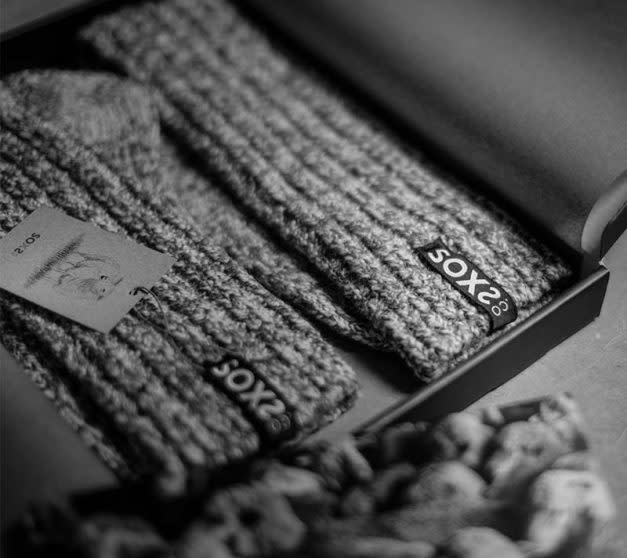 Soxs Sokken Halfhoog - Grey/Jet Black 37-41-2