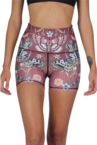 teeki, Shorts, Teeki Yoga Sun Shorts Med Wildflower Print Pilates Anti  Microbial Lightweight