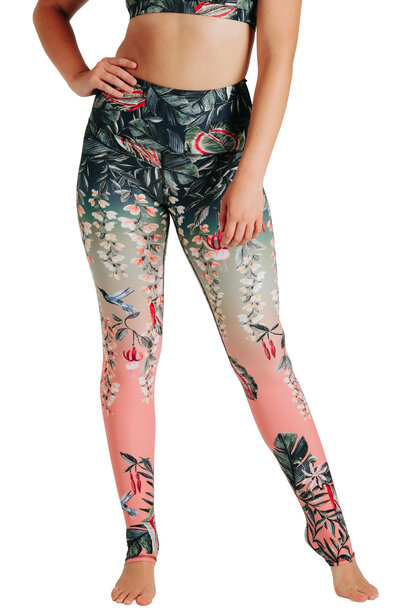 Yoga Democracy Yoga-Leggings „Normales Bein“ – Feeling Ferntastic