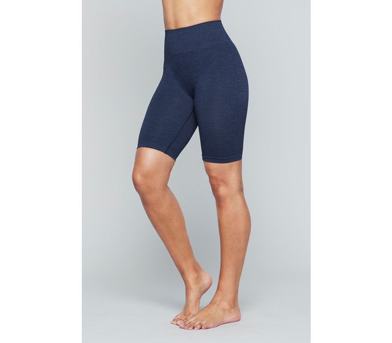 Moonchild Yoga Wear Seamless Biker Shorts - Aura Blue
