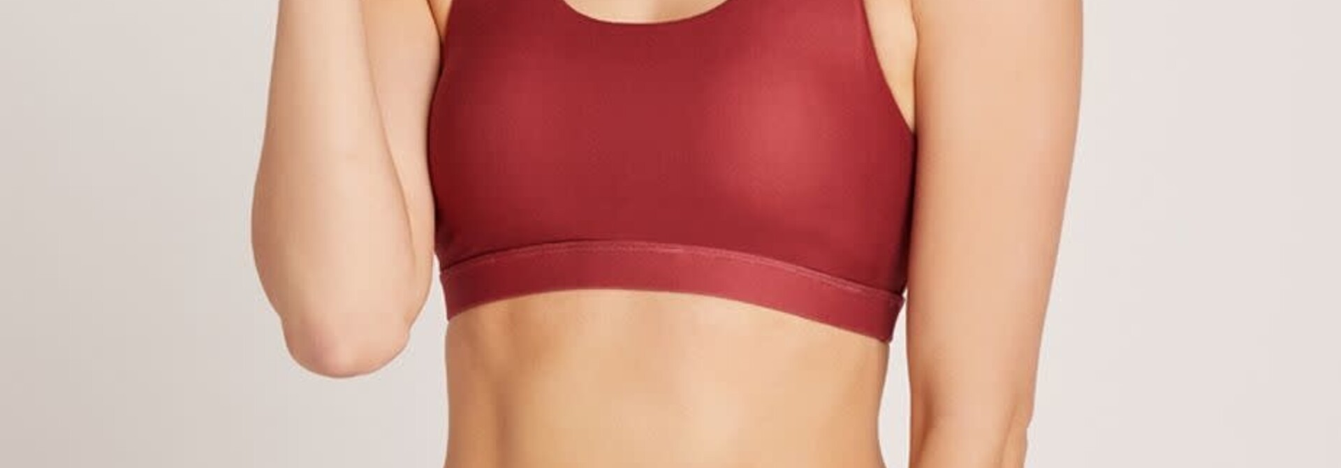 Niyama Sol Crossed Support Bra - Cabernet